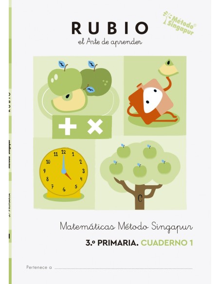 Matematicas 3 cuadernos Metodo Singapur 3º Primaria RUBIO